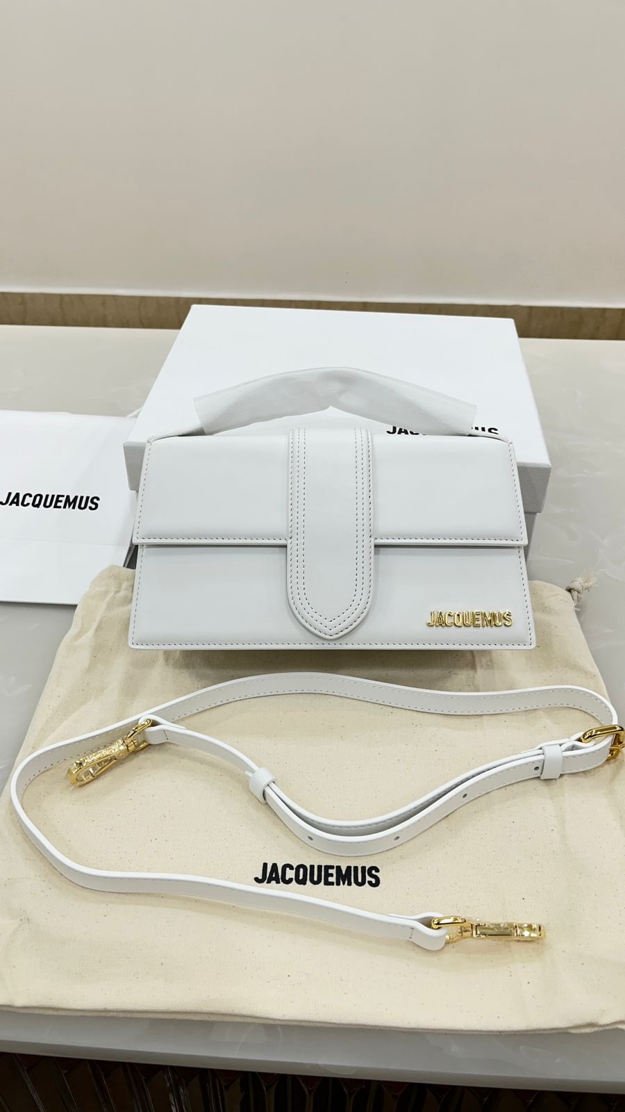 Jacquemus Le Grand Bambino leather