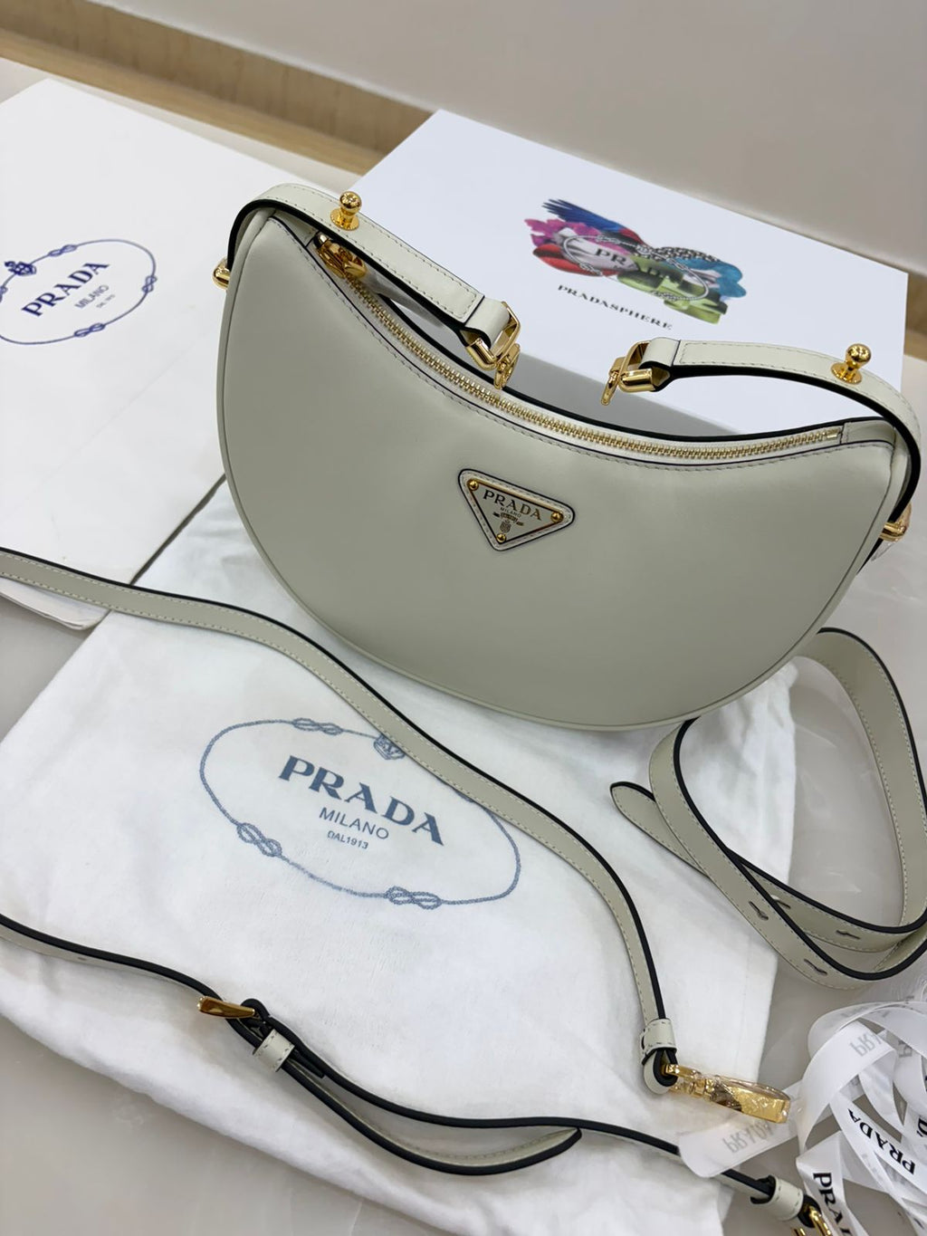 Prada Arqué mini shoulder bag