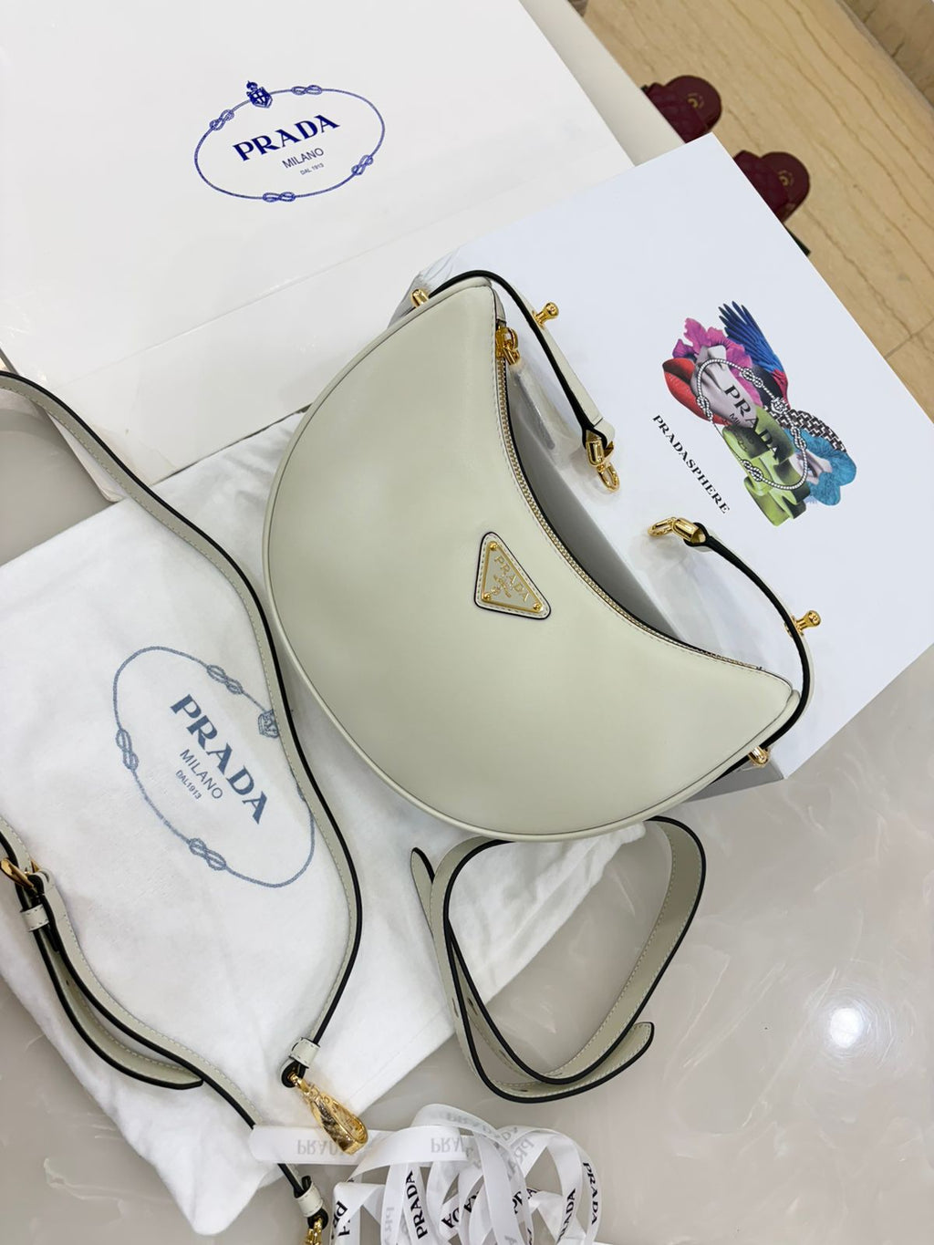 Prada Arqué mini shoulder bag