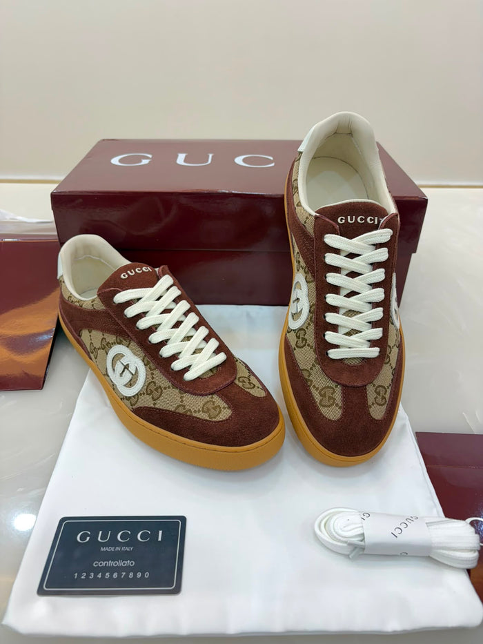 Gucci Men's G75 sneaker Dark brown Sued