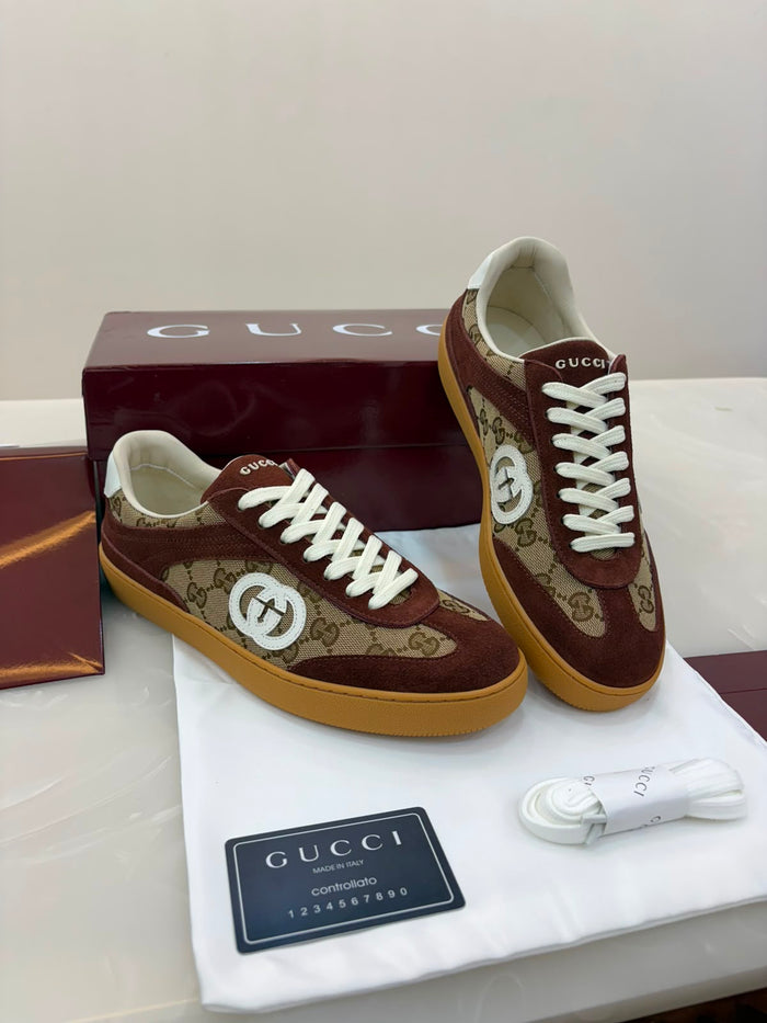Gucci Men's G75 sneaker Dark brown Sued