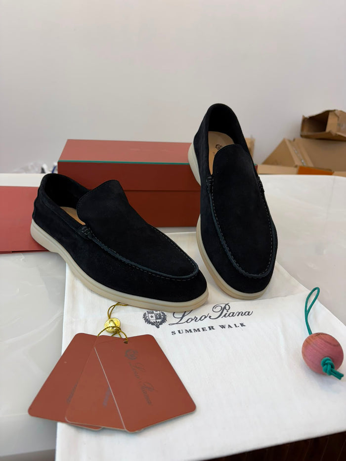 Loro Piana Summers walks Loafers Black