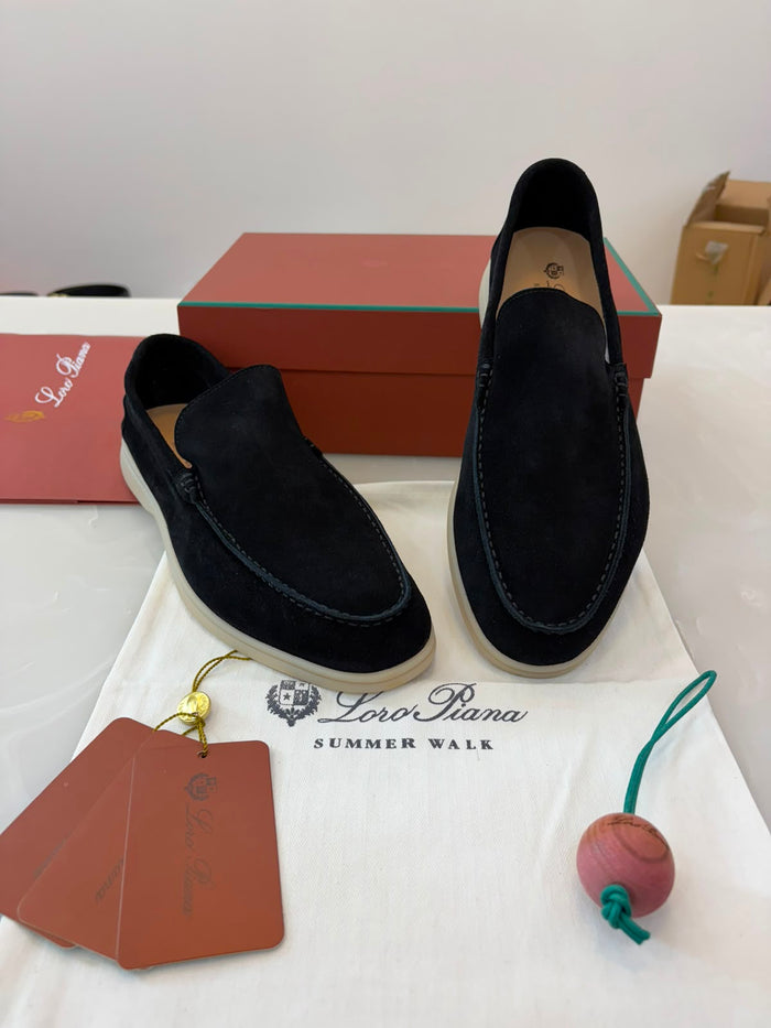 Loro Piana Summers walks Loafers Black