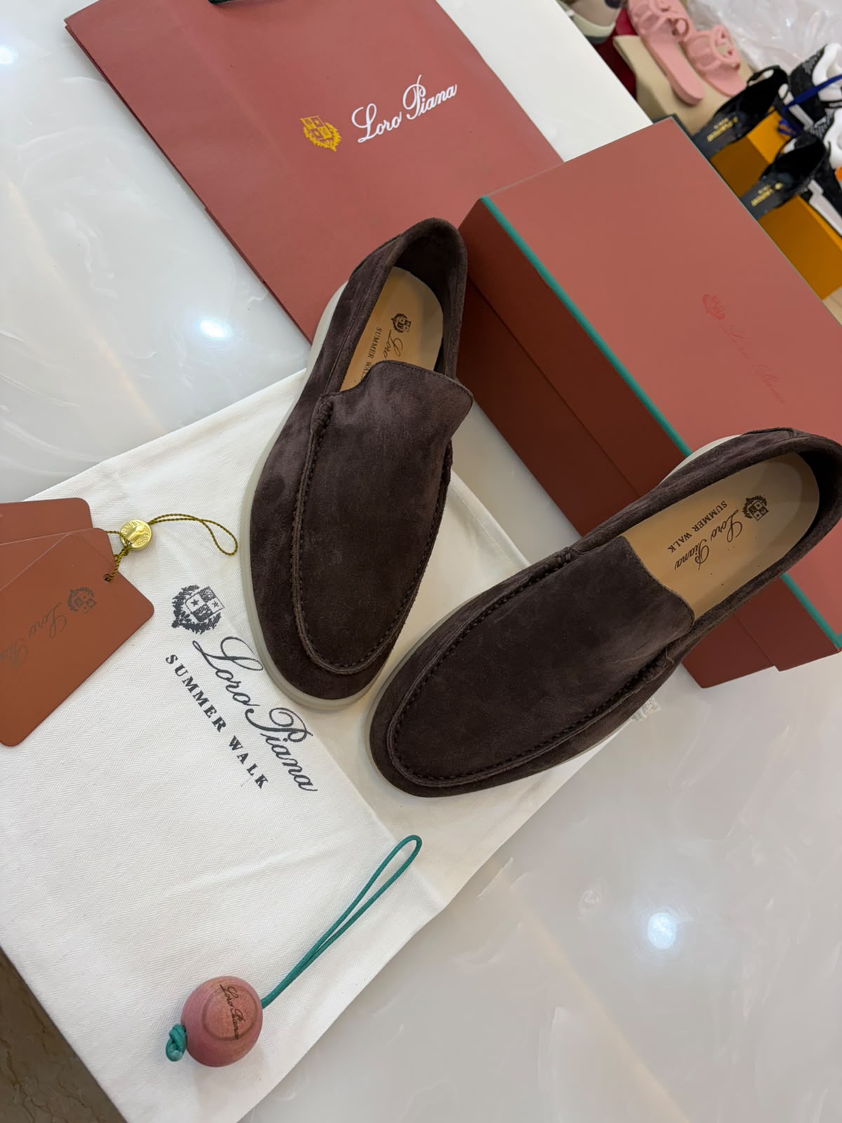 Loro Piana Brown Summer walks Loafers