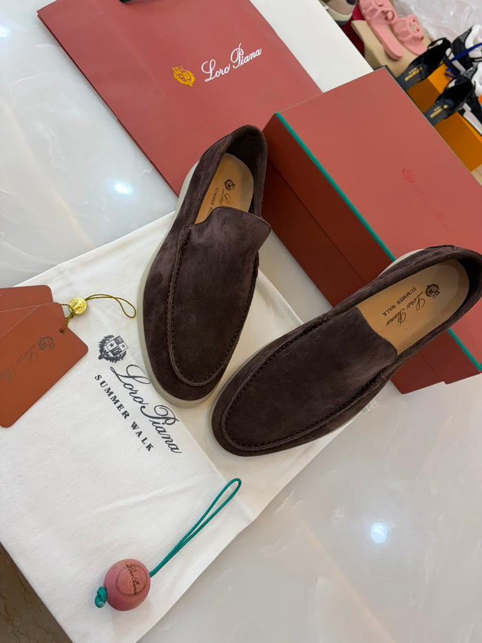 Loro Piana Brown Summer walks Loafers