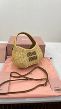 Miu Miu Wander wicker Handbag