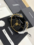 Black Chanel 25 small handbag