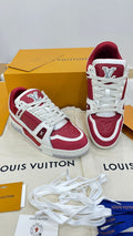 Louis Vuitton Trainer sneakers in red and white