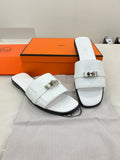 White leather Hermès Giulia